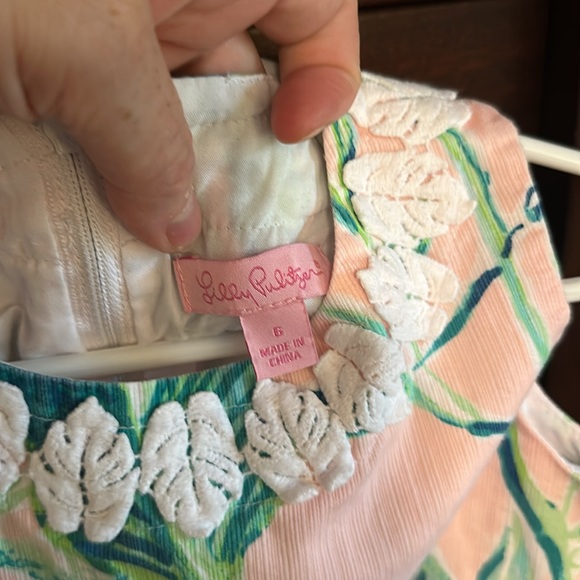 LILY PULIZTER DRESS pink and green size 6 - Picture 5 of 5